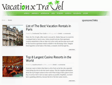 Tablet Screenshot of hotels.vacationxtravel.com