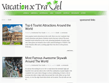 Tablet Screenshot of guide.vacationxtravel.com